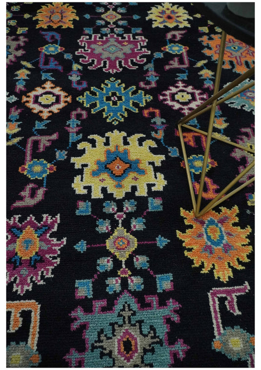 Vibrant Colorful Oushak Hand Knotted 8x10 ft wool Area Rug