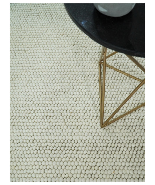 Available in USA Hand-Woven Solid Ivory 5x8,6x9, 8x10,9x12 ft Bedroom, Living Room Rug, kids Room Wool Area Rug | AADOV1