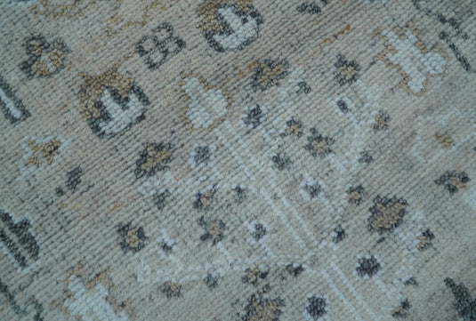 Traditional Beige Tree of Life Design 4x6 ft Hand Knotted Wool Area Rug
