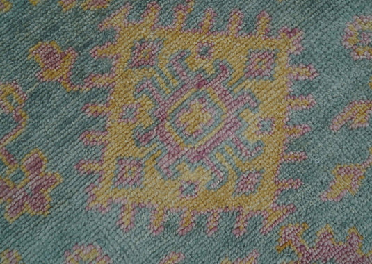 Traditional Turkish Design Blue And Beige 4x6 ft Hand Knotted Wool Area Rug