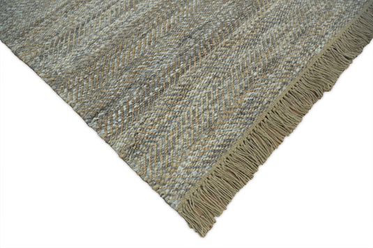 Available in USA Hand-Woven Brown and Charcoal 100% Natural Bedroom, Living Room Rug, kids Room Natural Jute Area Rug -AAJR11- (FC)