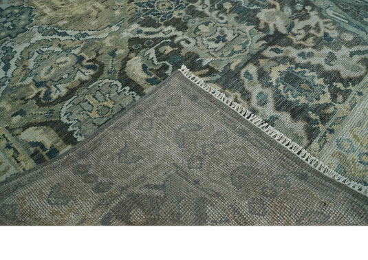 Antique Gray and Silver Oriental Oushak Hand knotted Multi Size wool Area Rug | CP1328