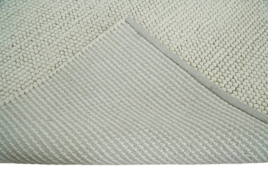 Available in USA Hand-Woven Solid Ivory 5x8,6x9, 8x10,9x12 ft Bedroom, Living Room Rug, kids Room Wool Area Rug | AADOV1