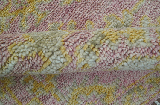 Traditional Turkish Design Pink And Beige 3x5 ft Hand Knotted Wool Area Rug