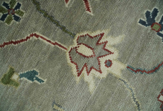 Hand Knotted Premium Look Oriental Oushak Camel and Grey Multi Size Ideal for Living, Bedroom, and Dining Rooms |CP1339