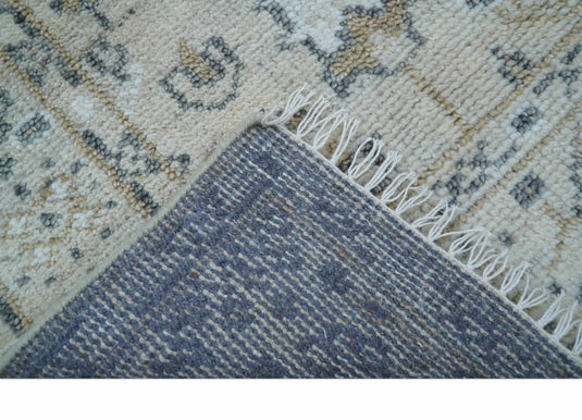 Traditional Beige Tree of Life Design 4x6 ft Hand Knotted Wool Area Rug