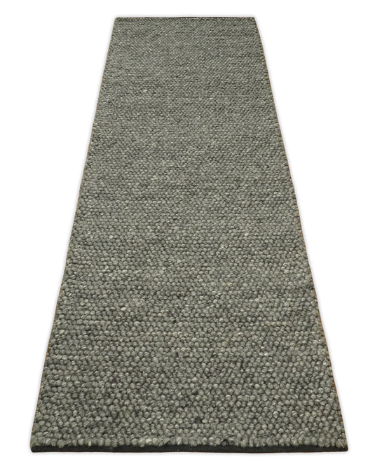 Available in USA Hand-Woven Solid Charcoal and grey 5x8, 9x12 ft Bedroom, Living Room Rug, kids Room Wool Area Rug | AADOV2