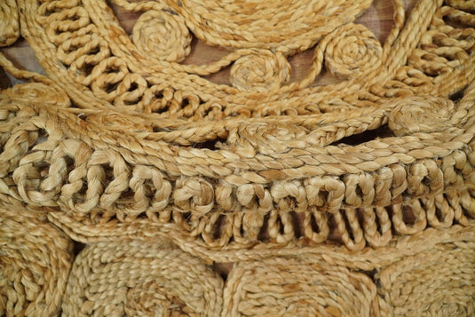 Available in USA Hand Braided Brown 100% Natural Bedroom, Living Room Rug, kids Room Natural Round Jute Area Rug -AAJR12- (FC)