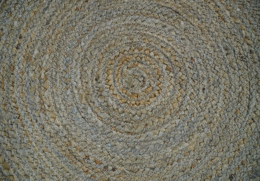 Available in USA Hand Braided Brown 100% Natural Bedroom, Living Room Rug, kids Room Natural Round Jute Area Rug -AAJR13- (FC)