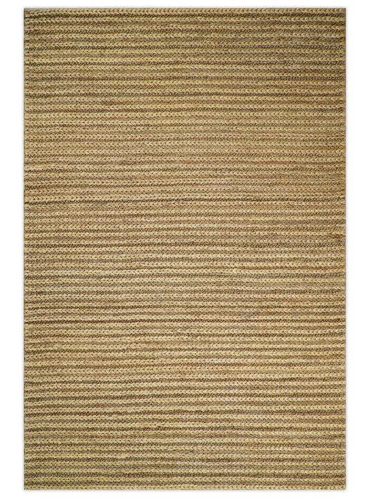 Available in USA Hand-Woven Light Beige 100% Natural Bedroom, Living Room Rug, kids Room Natural Jute Area Rug -AAJR15- (FC)