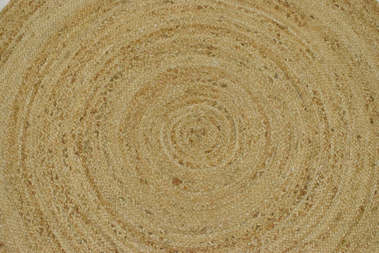 Available in USA Hand Braided Brown and White 100% Natural Bedroom, Living Room Rug, kids Room Natural Round Jute Area Rug -AAJR4- (FC)