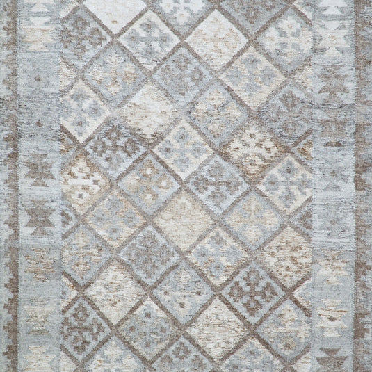 5x8 AND 8X10 GREY HANDMADE NATURAL KILIM RUG- (FC)