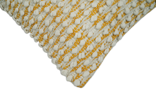 Yellow and White Bohemian Woven Decorative Pillow Cover, Cushion Cover | PL21