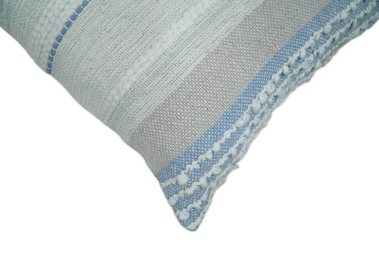 Blue, White and Grey Bohemian Woven Pillow Cover, Cushion Cover | PL23