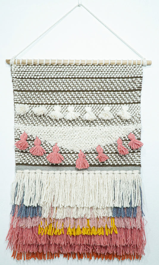 2x3 WALL HANGING | MULTI HANDWOVEN BOHO WH1