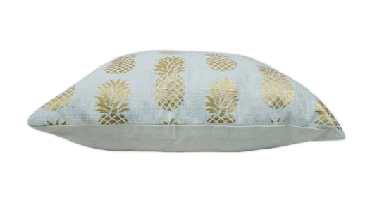 White and Gold Pineapple Printed Pillow Cover, Cushion Cover | PL10