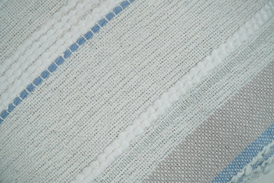 Blue, White and Grey Bohemian Woven Pillow Cover, Cushion Cover | PL23