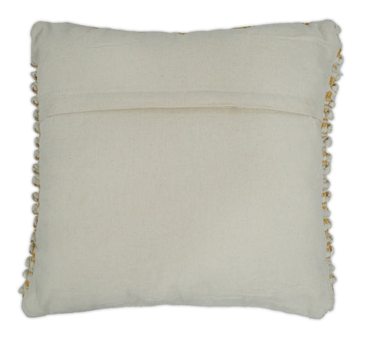 Yellow and White Bohemian Woven Decorative Pillow Cover, Cushion Cover | PL21