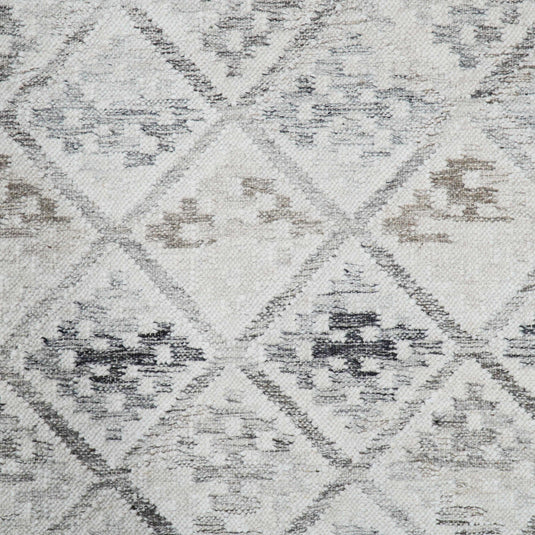 5x8 AND 8X10 IVORY HANDMADE NATURAL KILIM RUG- (FC)
