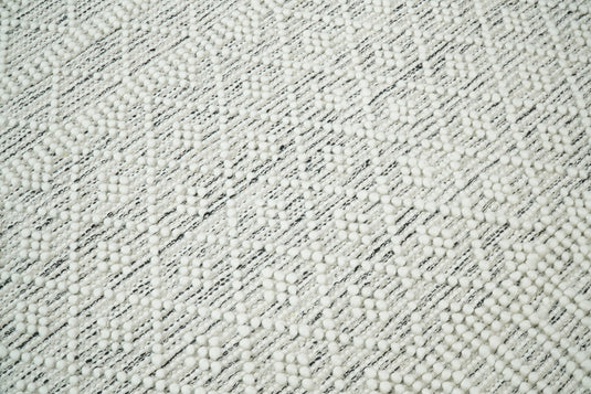 4x6 , 5x8 and 8X10 Ivory Grey Handwoven Rug