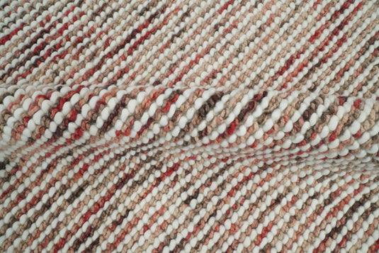 5x8 and 8X10 Coral Handwoven Rug