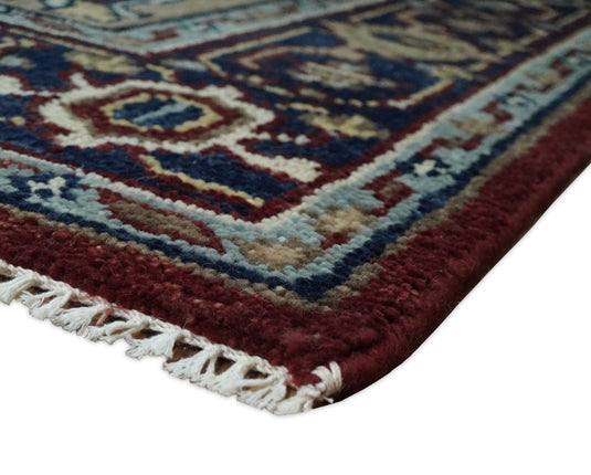 Traditional Hand Knotted Antique 8x10 Maroon and brown Persian Vintage Style Area Rug, Living Room, Bedroom and Dinning Rug | CP434810