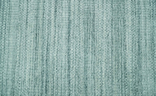 Hand Made Solid Scandinavian Blended Wool Flatwoven Area Rug, Silver and Teal, 8x10 | KE27