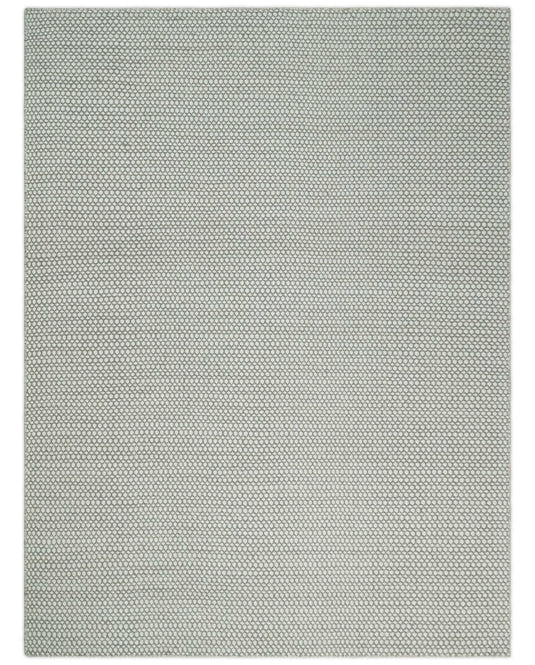 Modern Loop Pile Flatwoven Durrie Area Rug , Beige And Ivory Living Room, Dinning Room Layering Rug | CP830