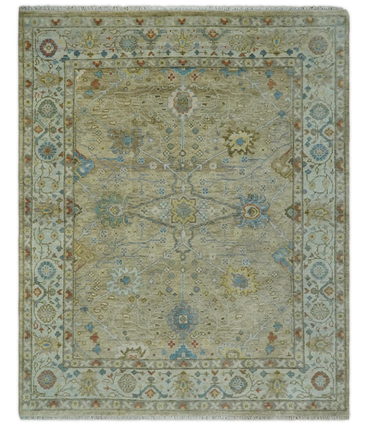 Antique Tradtional Vintage Handknotted Camel, Beige and Gray 5x8,6x9,8x10,9x12,10x14 and 12x15 Area Rug| CP899