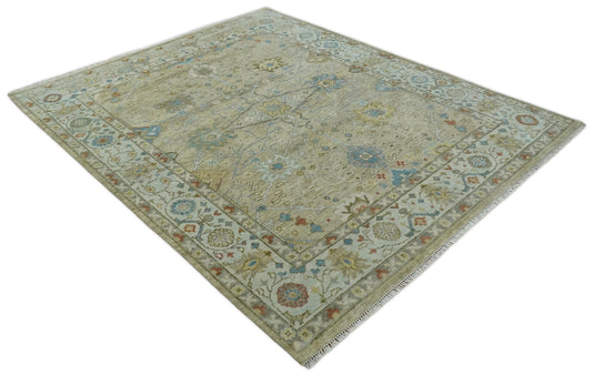 Antique Tradtional Vintage Handknotted Camel, Beige and Gray 5x8,6x9,8x10,9x12,10x14 and 12x15 Area Rug| CP899