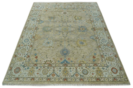 Antique Tradtional Vintage Handknotted Camel, Beige and Gray 5x8,6x9,8x10,9x12,10x14 and 12x15 Area Rug| CP899