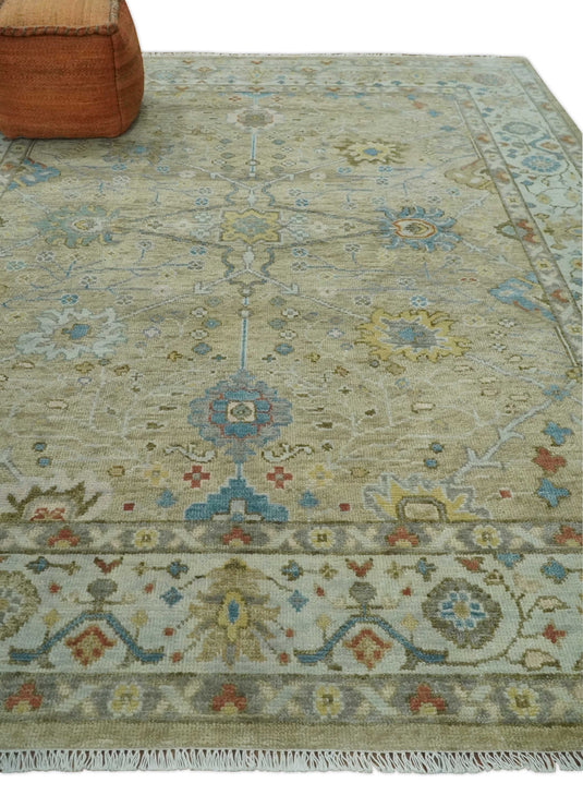 Antique Tradtional Vintage Handknotted Camel, Beige and Gray 5x8,6x9,8x10,9x12,10x14 and 12x15 Area Rug| CP899