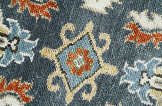 Antique Tradtional Vintage Oushak Gray, Ivory, Brown and Blue 5x8, 6x9, 8x10, 9x12, 10x14 and 12x15 | CP726