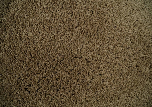 Hand Woven Soft Solid Plush  3x5, 4x6 and 5x7 Brown Shaggy Area Rug | SHAG3