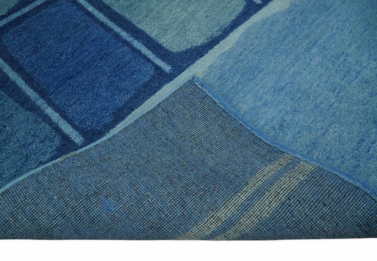 Hand Knotted modern Blue Lori Gabbeh Traditional Antique Southwestern rug, 6X8