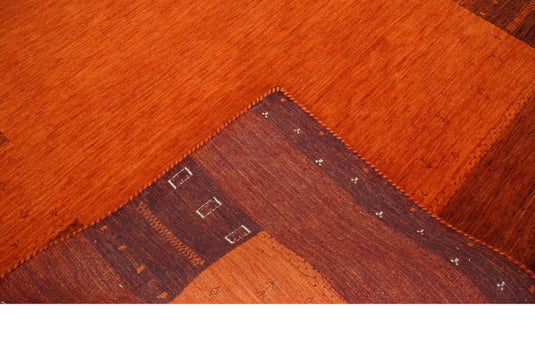 Hand Woven Red and Rust Wool southwestern Lori area rug, 5x8  |KNT32