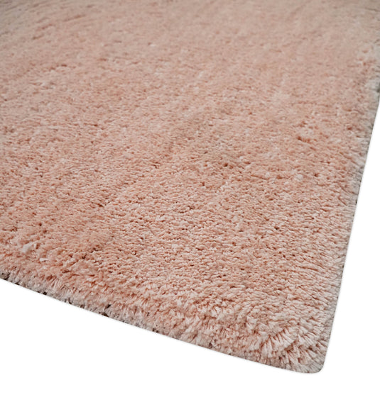 Hand Woven Soft Solid Plush  3x5, 4x6 and 5x7 Dark Pink Shaggy Area Rug | SHAG11